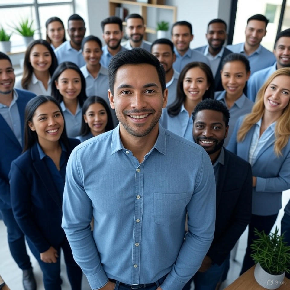 Diverse organizational team representing humanitarian organizations using H-TalentLink